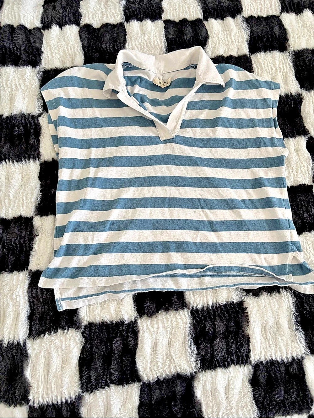 Madewell Striped Short Sleeve Top Small